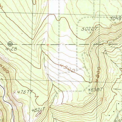 United States Geological Survey Mahogany Ridge, CA (1990, 24000-Scale) digital map