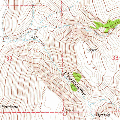 United States Geological Survey Mahon Creek, OR (1973, 24000-Scale) digital map