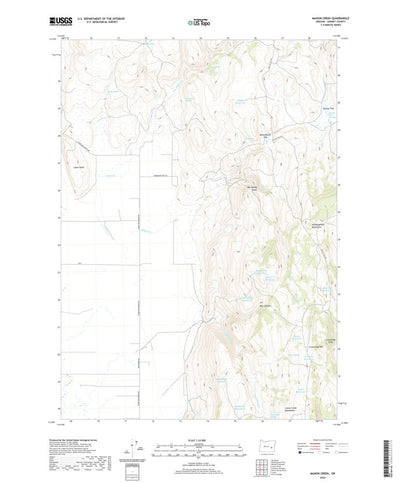 United States Geological Survey Mahon Creek, OR (2020, 24000-Scale) digital map