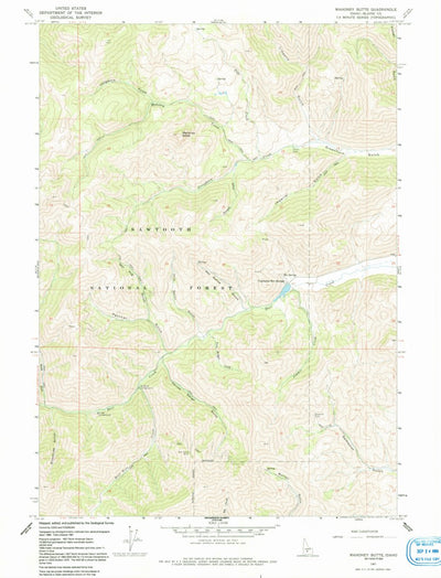 United States Geological Survey Mahoney Butte, ID (1967, 24000-Scale) digital map
