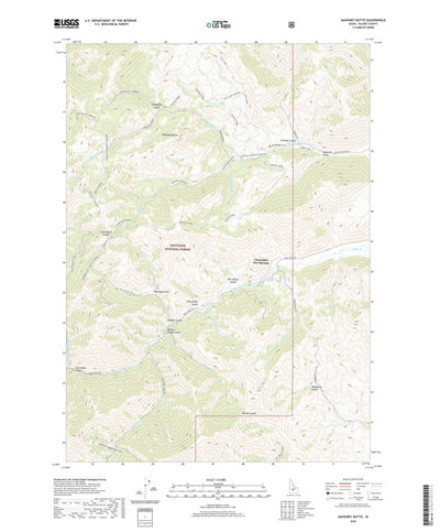 United States Geological Survey Mahoney Butte, ID (2020, 24000-Scale) digital map
