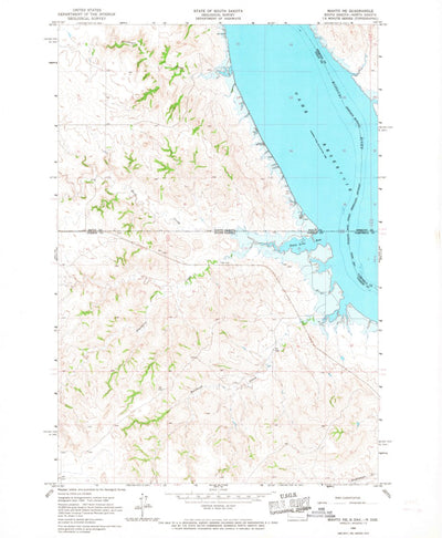 United States Geological Survey Mahto NE, SD-ND (1966, 24000-Scale) digital map