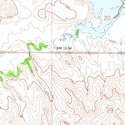 United States Geological Survey Mahto NE, SD-ND (1966, 24000-Scale) digital map