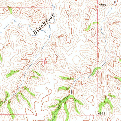 United States Geological Survey Mahto NE, SD-ND (1966, 24000-Scale) digital map