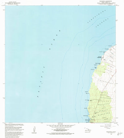United States Geological Survey Mahukona, HI (1982, 24000-Scale) digital map