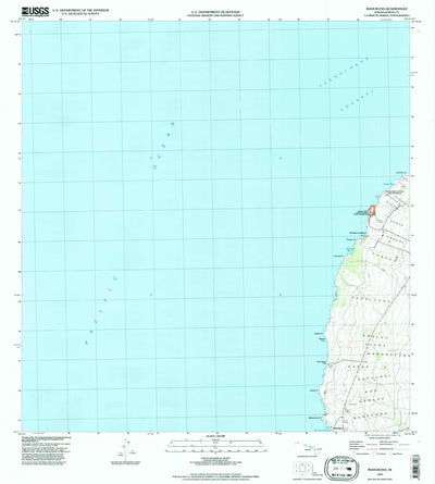 United States Geological Survey Mahukona, HI (1995, 24000-Scale) digital map