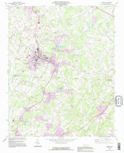 United States Geological Survey Maiden, NC (1993, 24000-Scale) digital map