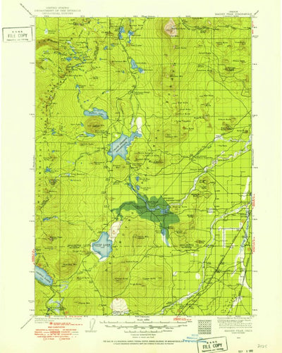 United States Geological Survey Maiden Peak, OR (1930, 125000-Scale) digital map