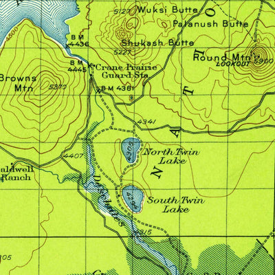 United States Geological Survey Maiden Peak, OR (1930, 125000-Scale) digital map