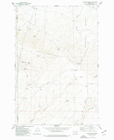 United States Geological Survey Maiden Spring, WA (1974, 24000-Scale) digital map