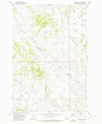 United States Geological Survey Mailbox Hill, MT (1980, 24000-Scale) digital map