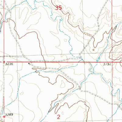 United States Geological Survey Mailbox Hill, MT (1980, 24000-Scale) digital map