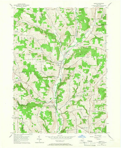 United States Geological Survey Maine, NY (1956, 24000-Scale) digital map