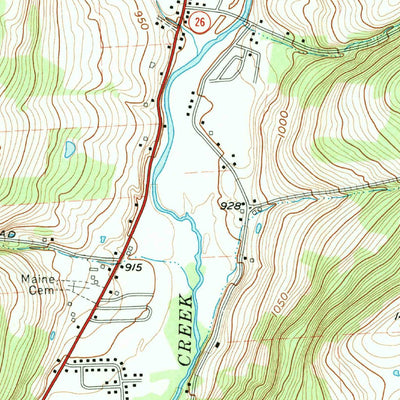 United States Geological Survey Maine, NY (1969, 24000-Scale) digital map