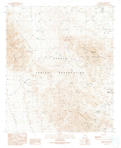 United States Geological Survey Maish Vaya, AZ (1990, 24000-Scale) digital map