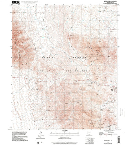 United States Geological Survey Maish Vaya, AZ (1996, 24000-Scale) digital map