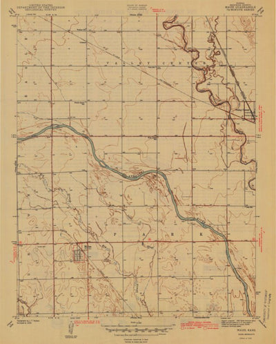 United States Geological Survey Maize, KS (1942, 31680-Scale) digital map
