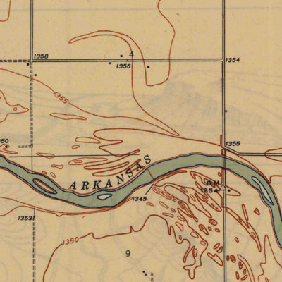 United States Geological Survey Maize, KS (1942, 31680-Scale) digital map