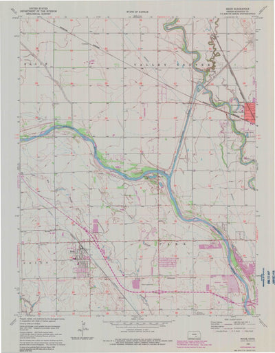 United States Geological Survey Maize, KS (1961, 24000-Scale) digital map