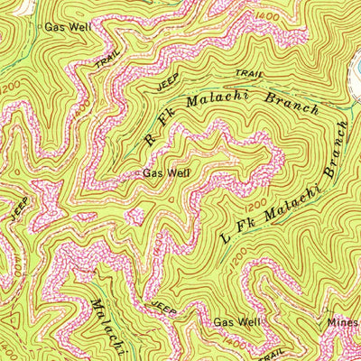 United States Geological Survey Majestic, KY-WV-VA (1964, 24000-Scale) digital map