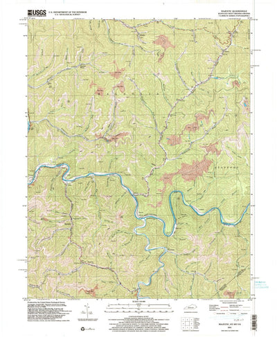 United States Geological Survey Majestic, KY-WV-VA (2001, 24000-Scale) digital map