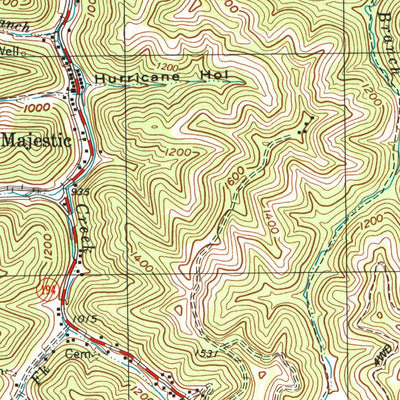 United States Geological Survey Majestic, KY-WV-VA (2001, 24000-Scale) digital map