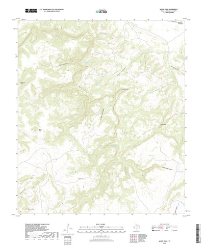 United States Geological Survey Major Peak, TX (2019, 24000-Scale) digital map