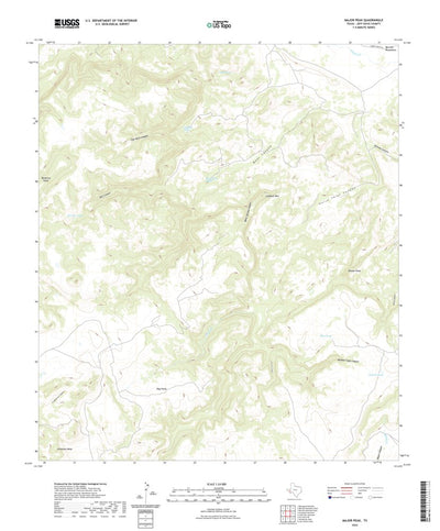 United States Geological Survey Major Peak, TX (2022, 24000-Scale) digital map