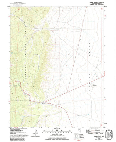 United States Geological Survey Majors Place, NV (1981, 24000-Scale) digital map