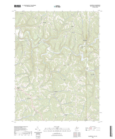 United States Geological Survey Majorsville, WV (2023, 24000-Scale) digital map
