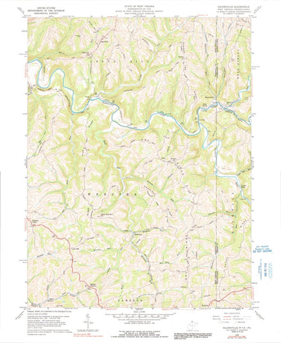 United States Geological Survey Majorsville, WV-PA (1959, 24000-Scale) digital map
