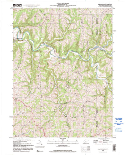 United States Geological Survey Majorsville, WV-PA (1997, 24000-Scale) digital map