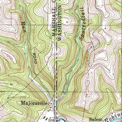United States Geological Survey Majorsville, WV-PA (1997, 24000-Scale) digital map