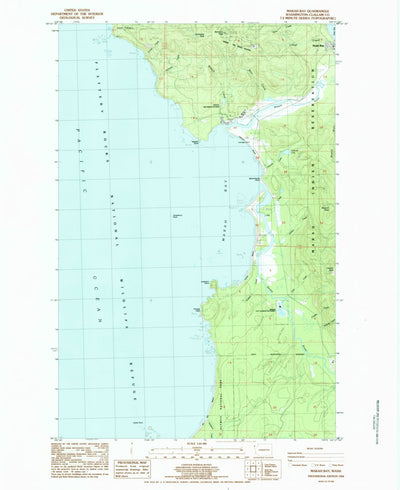 United States Geological Survey Makah Bay, WA (1984, 24000-Scale) digital map