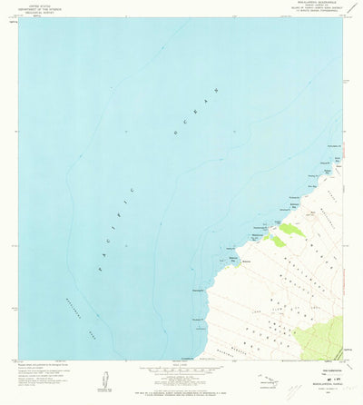 United States Geological Survey Makalawena, HI (1959, 24000-Scale) digital map