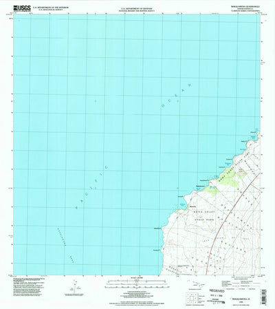 United States Geological Survey Makalawena, HI (1996, 24000-Scale) digital map