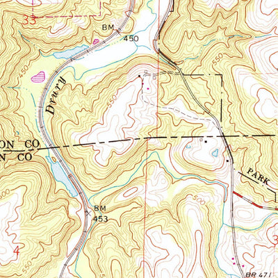 United States Geological Survey Makanda, IL (1966, 24000-Scale) digital map