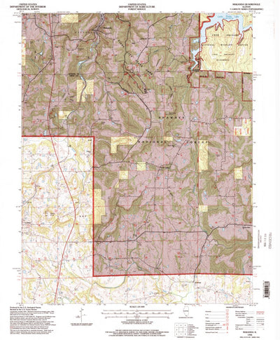 United States Geological Survey Makanda, IL (1996, 24000-Scale) digital map