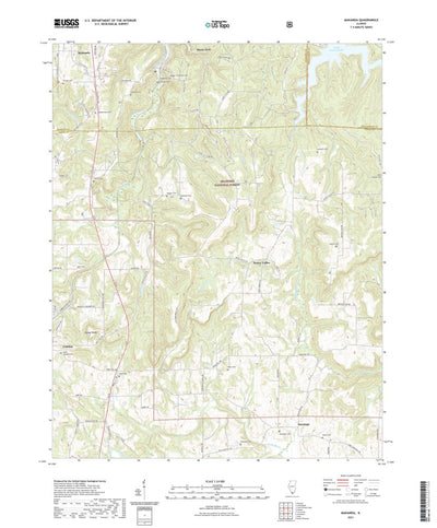 United States Geological Survey Makanda, IL (2021, 24000-Scale) digital map