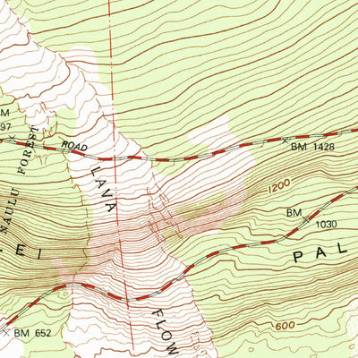 United States Geological Survey Makaopuhi Crater, HI (1981, 24000-Scale) digital map