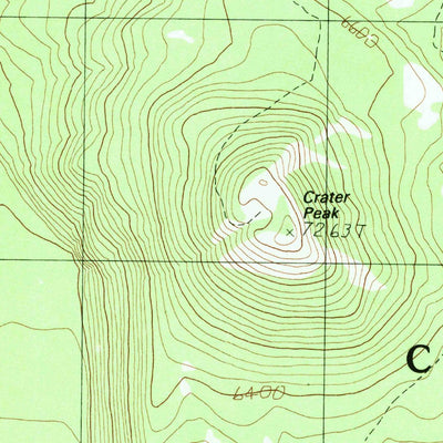 United States Geological Survey Maklaks Crater, OR (1985, 24000-Scale) digital map