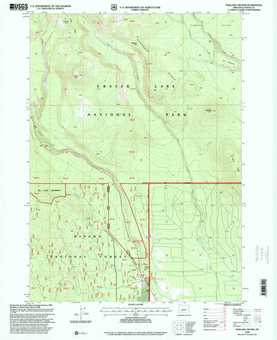 United States Geological Survey Maklaks Crater, OR (1998, 24000-Scale) digital map