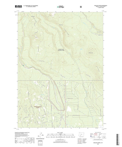 United States Geological Survey Maklaks Crater, OR (2020, 24000-Scale) digital map