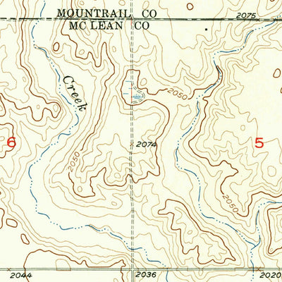 United States Geological Survey Makoti SW, ND (1956, 24000-Scale) digital map