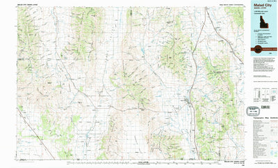 United States Geological Survey Malad City, ID-UT (1984, 100000-Scale) digital map