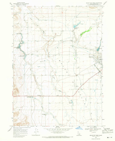 United States Geological Survey Malad City West, ID (1968, 24000-Scale) digital map
