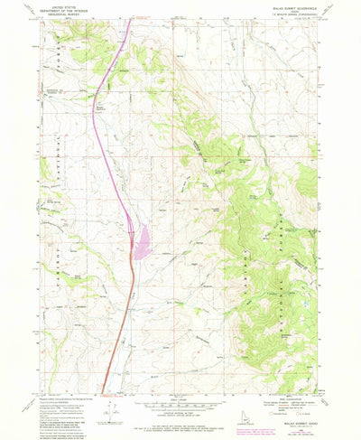 United States Geological Survey Malad Summit, ID (1968, 24000-Scale) digital map