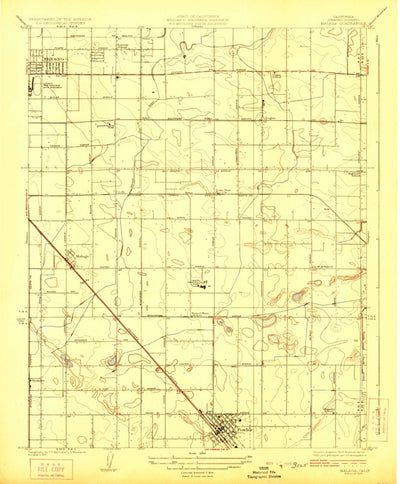 United States Geological Survey Malaga, CA (1923, 31680-Scale) digital map
