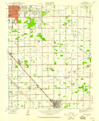 United States Geological Survey Malaga, CA (1946, 24000-Scale) digital map