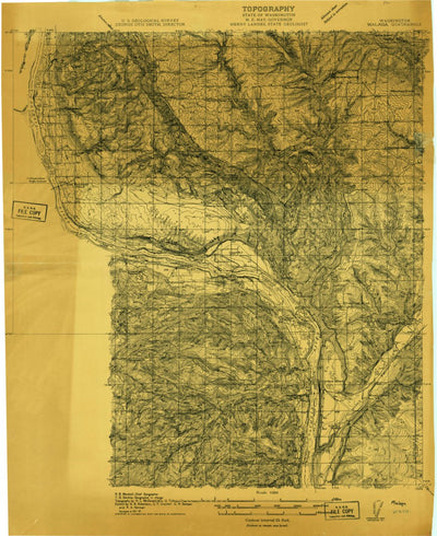United States Geological Survey Malaga, WA (1912, 48000-Scale) digital map